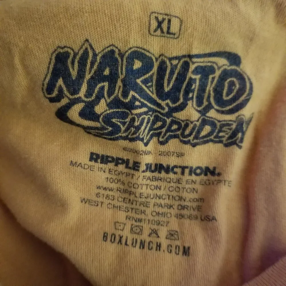 Naruto Shippuden by Ripple Junction‎ T Shirt Orange Anime Men's XL